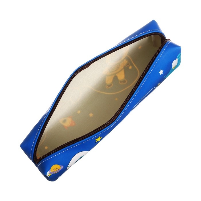 Пенал школьный Пенал школьный "Космос" на молнии, синий