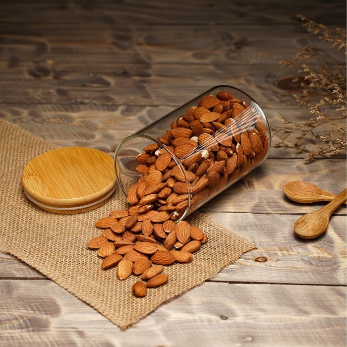 Банка стеклянная для сыпучих продуктов Magistro «Эко», 700 мл, 8,5×15,5 см