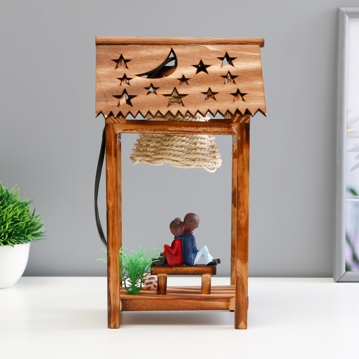 Настольная лампа Настольная лампа "Влюбленная пара" Е12 10х14х28 см