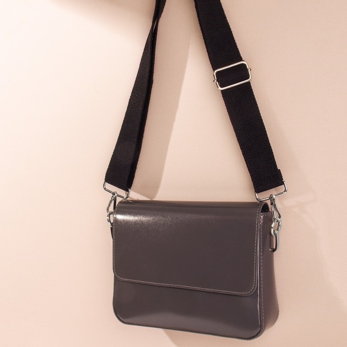 Ручка для сумки, стропа, 139 ± 3 × 3,8 см, цвет чёрный