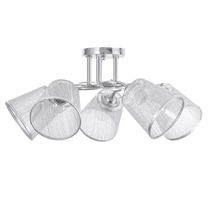 Люстра Люстра "Бетти" 5х40вт Е27 Хром 50х50х24см