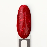 Гель лак для ногтей «RED BOOM», с блёстками, 3-х фазный, 8 мл, LED/UV, цвет (85)