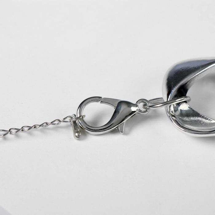 Колье «Цепь гранж» квадратное плетение, цвет глянцевое серебро, 50 см Колье «Цепь гранж» квадратное плетение, цвет глянцевое серебро, 50 см