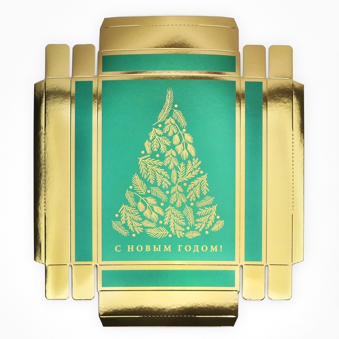 Новый год. Коробка подарочная новогодняя складная «Ёлочка», 21 х 15 х 7 см, Новый год