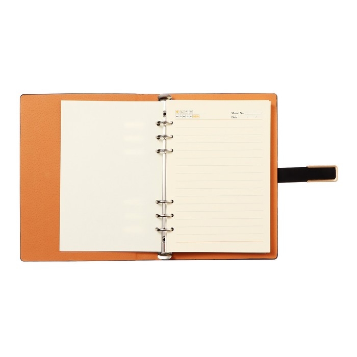 Органайзер на кольцах, формат А5, 90 листов, линия, с хлястиком, обложка кожзам МИКС Органайзер на кольцах, формат А5, 90 листов, линия, с хлястиком, обложка кожзам МИКС