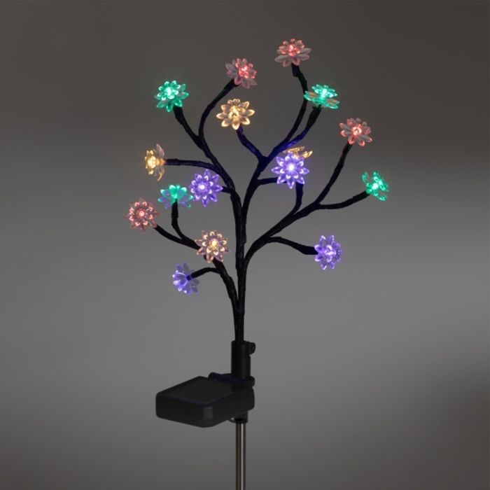 Светильник на солнечной батарее Светильник на солнечной батарее "ЭРА", "Сакура" 32 см, IP44, 16LED, 1реж, МУЛЬТИ