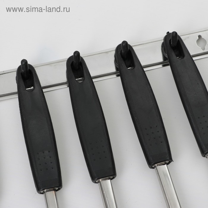 Набор кухонных принадлежностей «Ночь», 6 предметов, на подвесе Набор кухонных принадлежностей «Ночь», 6 предметов, на подвесе