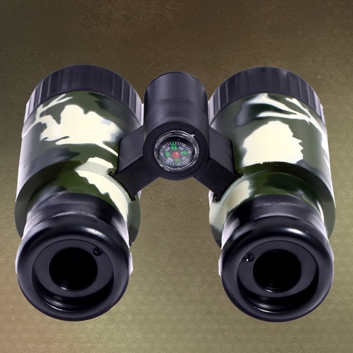 Бинокль разборный «Партизан», с компасом, цвета МИКС Бинокль разборный «Партизан», с компасом, цвета МИКС