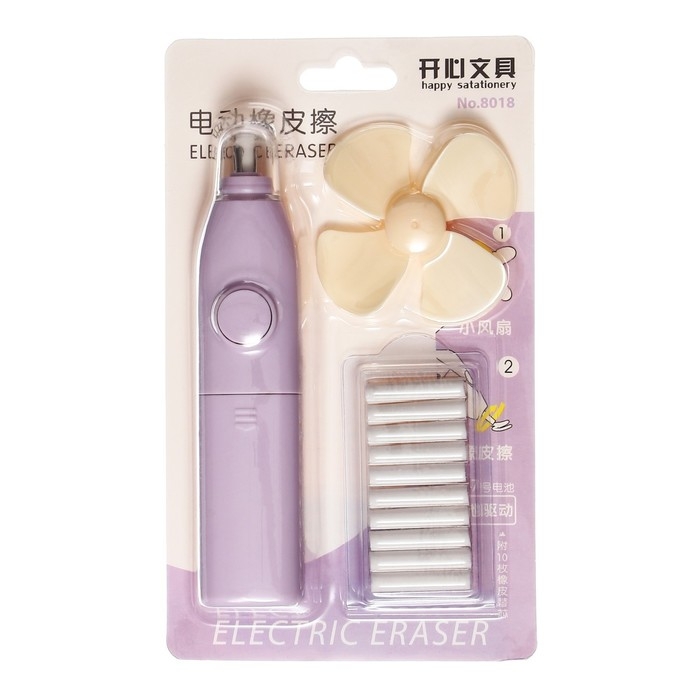 Ластик электрический, работает от батареек (батарейки в комплект не входят), МИКС Ластик электрический, работает от батареек (батарейки в комплект не входят), МИКС