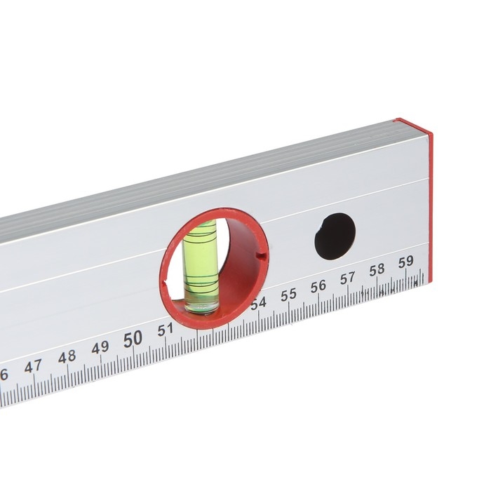 Уровень алюминиевый ЛОМ, 2 глазка, линейка, 600 мм Уровень алюминиевый ЛОМ, 2 глазка, линейка, 600 мм