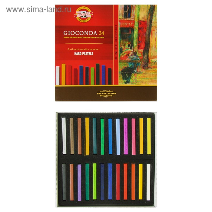 Пастель сухая художественная 24 цвета, Hard Koh-I-Noor GIOCONDA 8114 Пастель сухая художественная 24 цвета, Hard Koh-I-Noor GIOCONDA 8114