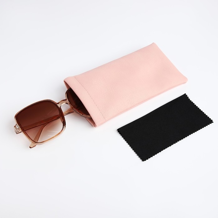 Чехол для очков на хлопушке, длина 17,5 см, цвет розовый Чехол для очков на хлопушке, длина 17,5 см, цвет розовый