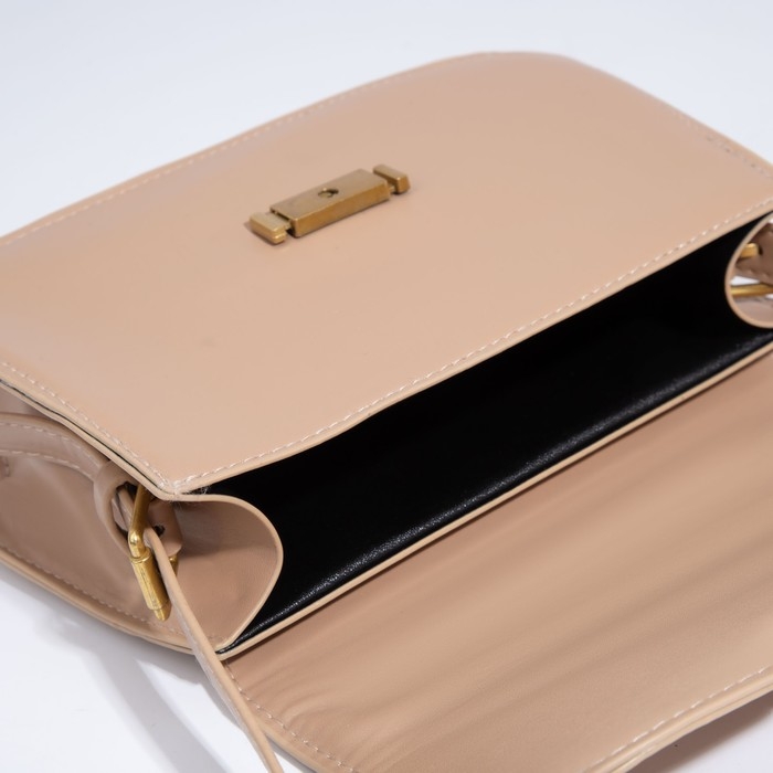 Сумка-мессенджер на клапане, цвет бежевый Сумка-мессенджер на клапане, цвет бежевый