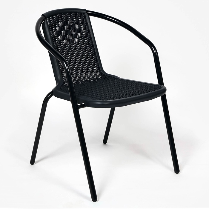 Набор садовой мебели: Стол квадратный 80 х 80 х 73 см и 2 стула серого цвета Набор садовой мебели: Стол квадратный 80 х 80 х 73 см и 2 стула серого цвета