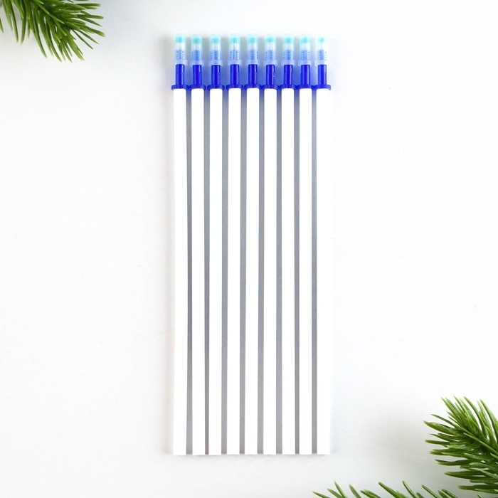 Новый год. Ручка пиши-стирай гелевая и стержни «Всегда верь в чудеса», синяя паста, 0.5 мм