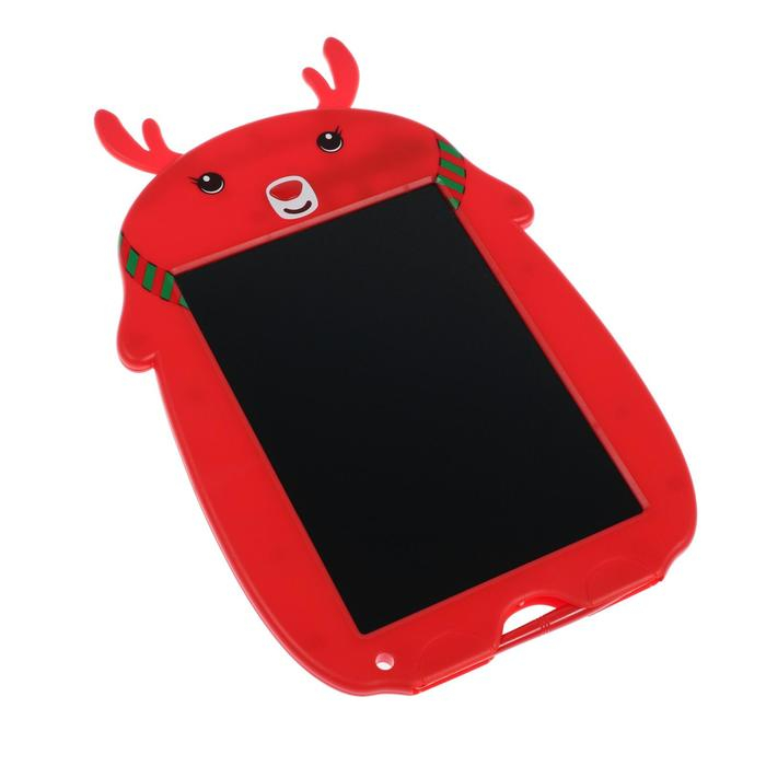 Планшет для рисования и заметок Luazon Планшет для рисования и заметок Luazon "Олененок", 9,", функция блокировки, красный