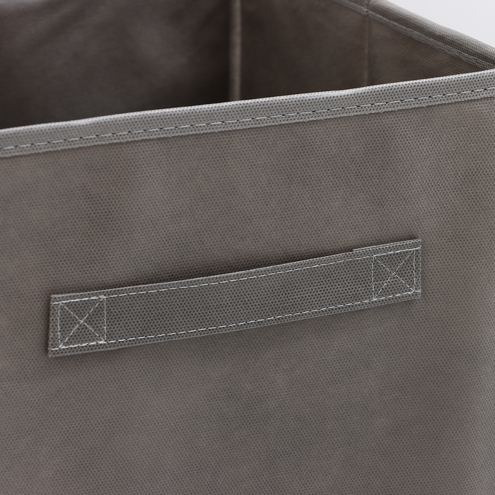 Короб для хранения, 28×28×28 см, набор 3 шт, цвет серый Короб для хранения, 28×28×28 см, набор 3 шт, цвет серый