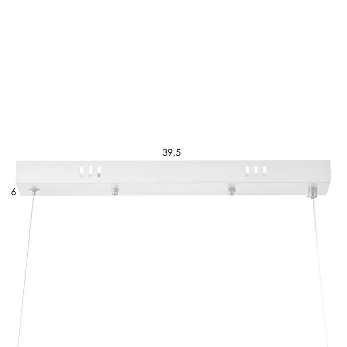 Светильник Светильник "Изгибы" LED 32Вт 6000К белый 100х18-100 см