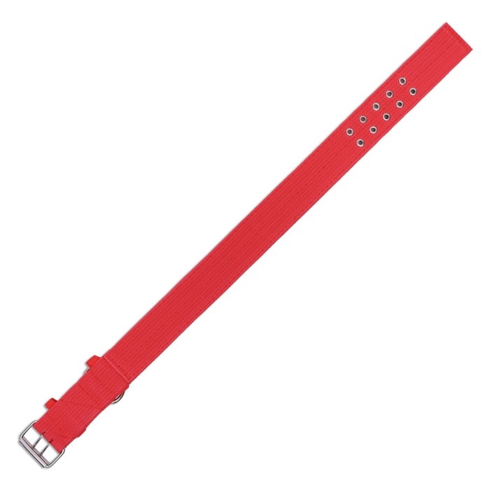 Ошейник четырехслойный светоотражающий с вертлюгом, 71 х 5 см, ОШ 55-65 см, красный Ошейник четырехслойный светоотражающий с вертлюгом, 71 х 5 см, ОШ 55-65 см, красный