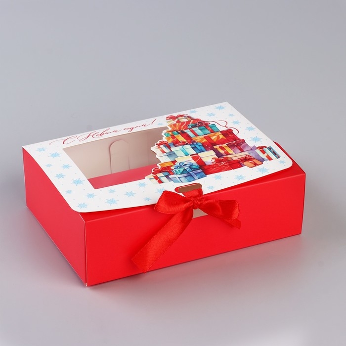Коробка новогодняя складная «Новогодние подарки» 16.5 х 12.5 х 5 см, Новый год Коробка новогодняя складная «Новогодние подарки» 16.5 х 12.5 х 5 см, Новый год