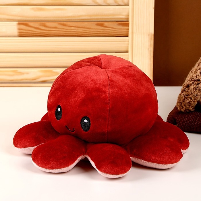 Мягкая игрушка «Осьминог», перевёртыш, цвет МИКС Мягкая игрушка «Осьминог», перевёртыш, цвет МИКС