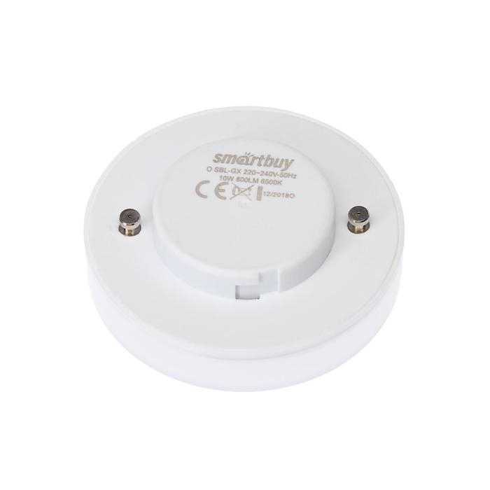 Лампа светодиодная Smartbuy Tablet, GX53, 10 Вт, 6000 К, матовое стекло, холодный белый свет Лампа светодиодная Smartbuy Tablet, GX53, 10 Вт, 6000 К, матовое стекло, холодный белый свет