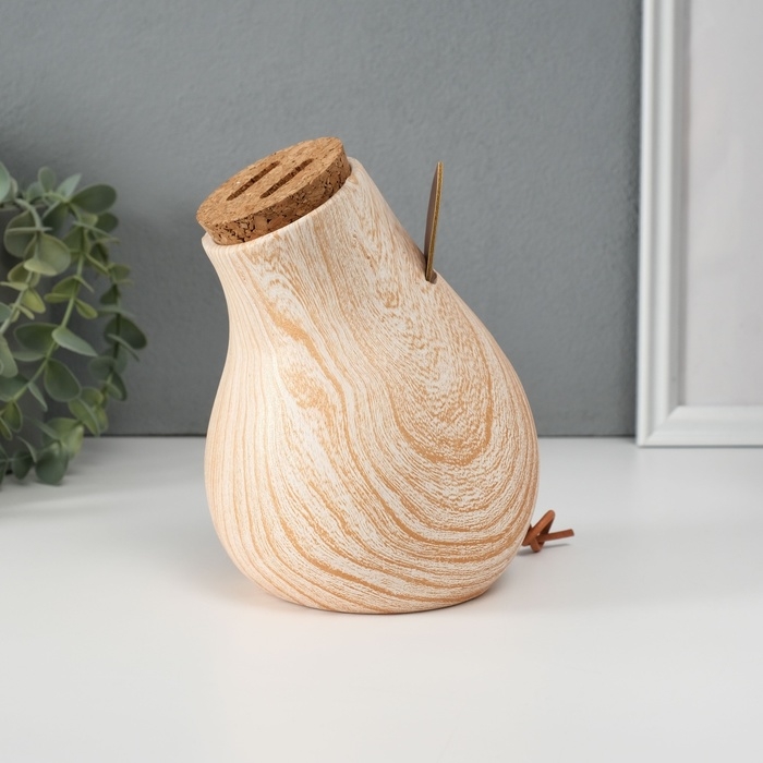 Копилка керамика Копилка керамика "Свинья мордашка с большим пяточком" под дерево 13,3х11,7х16,3 см