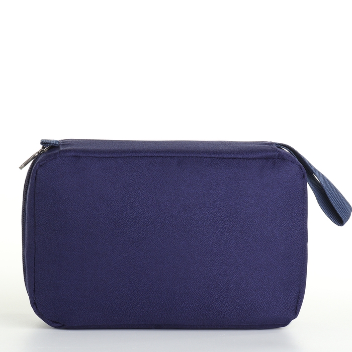 Косметичка на молниях, цвет синий Косметичка на молниях, цвет синий