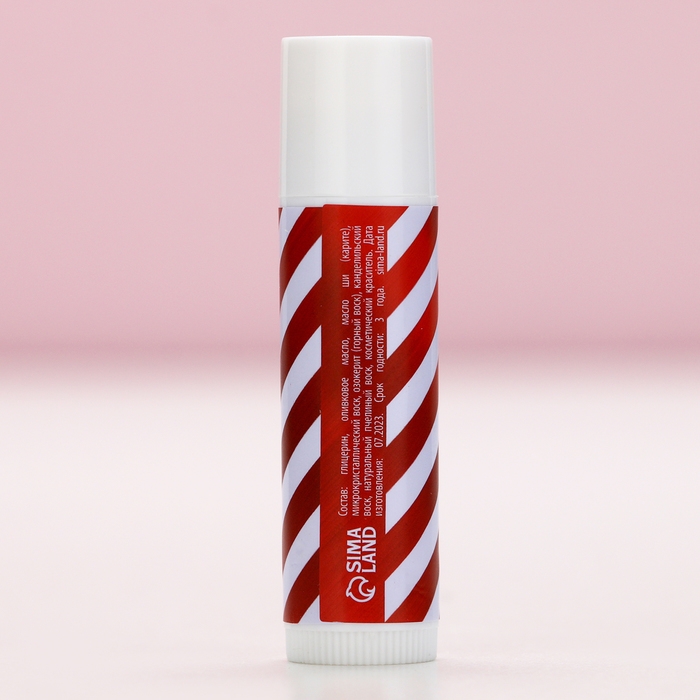 Бальзам для губ, 10 г, аромат шоколадного печенья, Новый Год