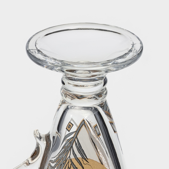 Кружка стеклянная для чая/кофе &laquo;Золотой гербарий&raquo;, 250 мл