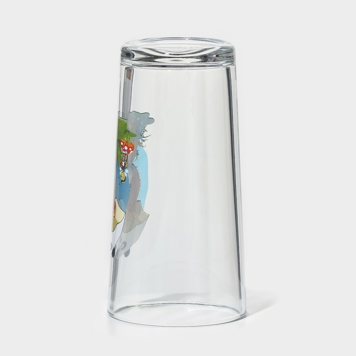 Набор стаканов «Веселые зверюшки», стеклянный, 230 мл, рисунок микс Набор стаканов «Веселые зверюшки», стеклянный, 230 мл, рисунок микс