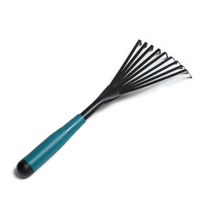 Грабли малые, веерные, пластинчатые, 9 зубцов, длина 38 см, металл, пластиковая ручка, Greengo Грабли малые, веерные, пластинчатые, 9 зубцов, длина 38 см, металл, пластиковая ручка, Greengo