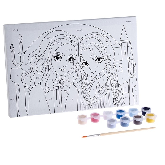 Картина по номерам для детей «Лучшие подруги», 20 х 30 см Картина по номерам для детей «Лучшие подруги», 20 х 30 см