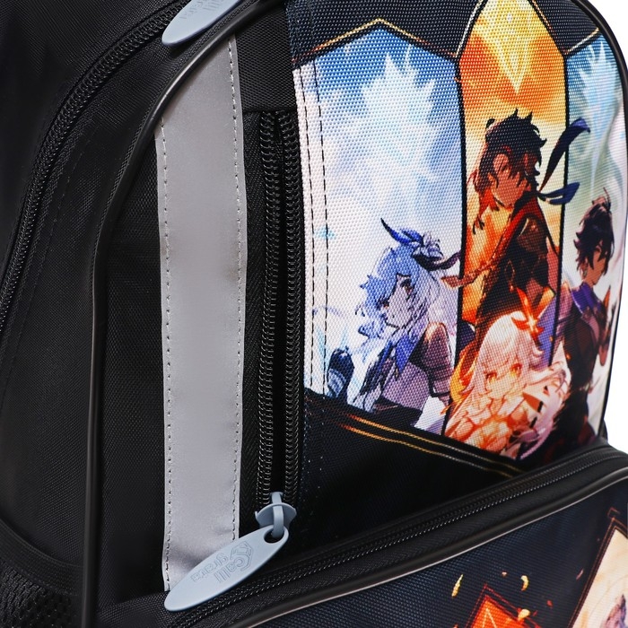 Рюкзак школьный, 37 х 26 х 13 см, эргономичная спинка, Calligrata ОРТ  Рюкзак школьный, 37 х 26 х 13 см, эргономичная спинка, Calligrata ОРТ "Аниме игра"