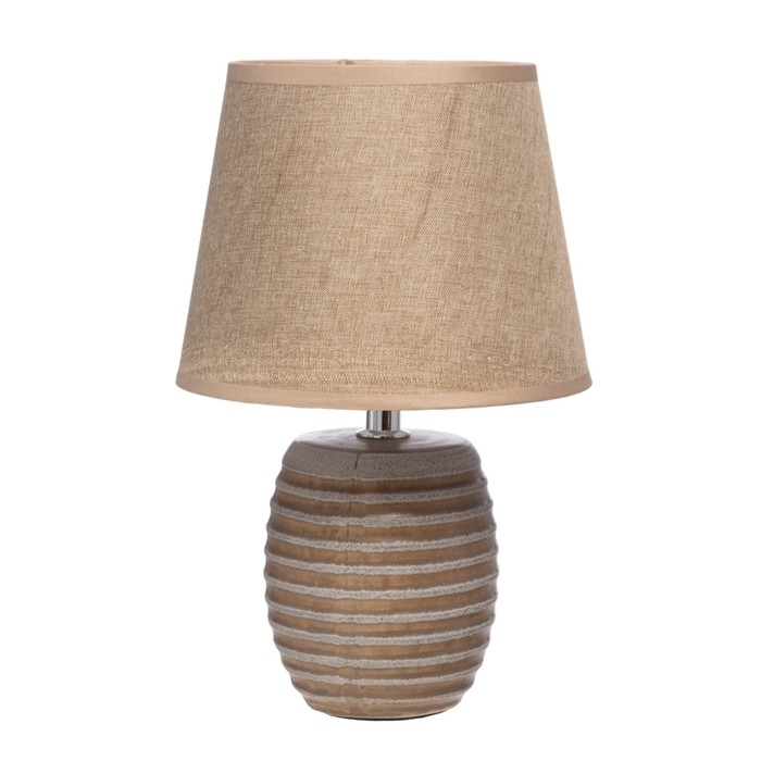 Настольная лампа Настольная лампа "Алатея" Е14 40Вт бело-шоколадный 17х17х28 см