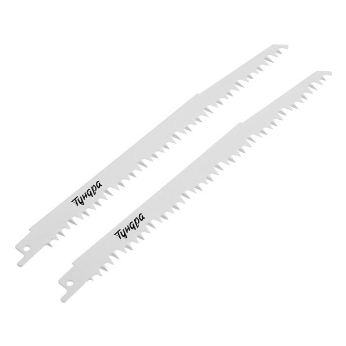 Полотна по дереву для сабельной пилы ТУНДРА, HCS, 215/240 х 5 мм, 2 шт. Полотна по дереву для сабельной пилы ТУНДРА, HCS, 215/240 х 5 мм, 2 шт.