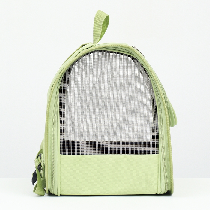 Рюкзак-переноска для кошек и собак, 35 х 30 х 26 см, зелёный Рюкзак-переноска для кошек и собак, 35 х 30 х 26 см, зелёный