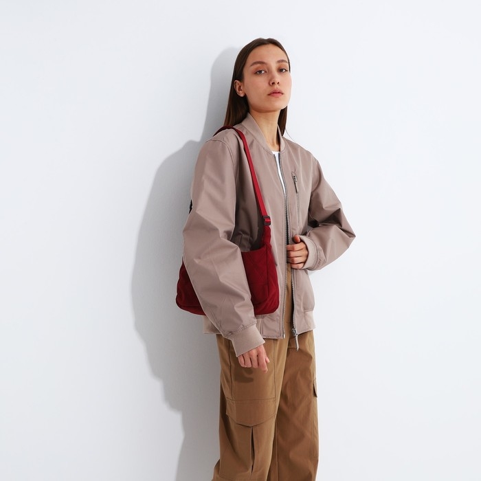 Сумка-мешок на молнии, цвет красный Сумка-мешок на молнии, цвет красный