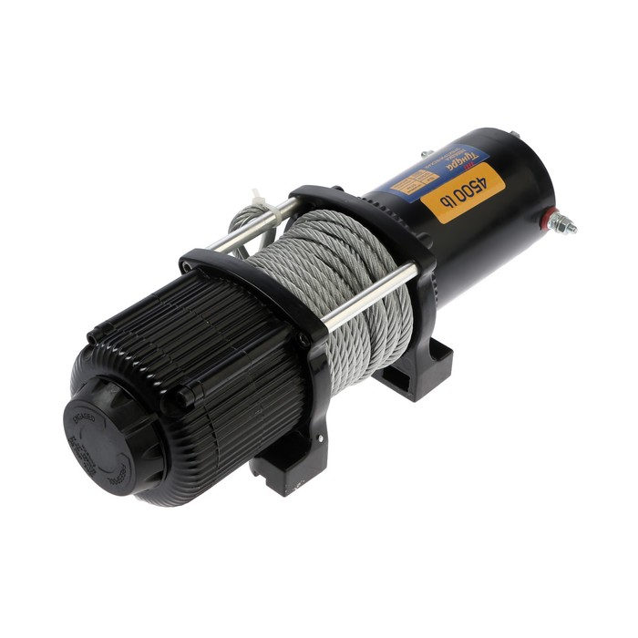 Лебедка электрическая ТУНДРА, 12/24V, 4500 lb (2 т), 2 л.с., до 6 м/мин, 6.5 мм х 10 м Лебедка электрическая ТУНДРА, 12/24V, 4500 lb (2 т), 2 л.с., до 6 м/мин, 6.5 мм х 10 м