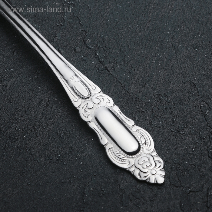 Лопатка из нержавеющей стали «Королевство», длина 23 см, цвет серебряный Лопатка из нержавеющей стали «Королевство», длина 23 см, цвет серебряный