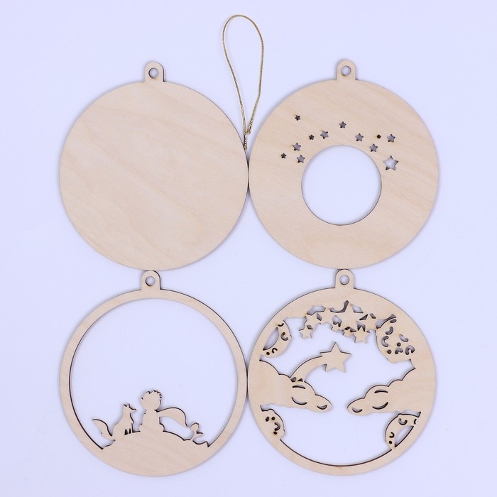 Заготовки для творчества. Деревянная ёлочная подвеска «Новый год! Маленький мечтатель» Заготовки для творчества. Деревянная ёлочная подвеска «Новый год! Маленький мечтатель»