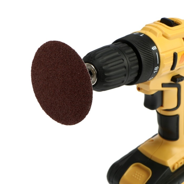 Круг абразивный шлифовальный ТУНДРА, для дрели, М8, 75 мм, P60, 5 шт. Круг абразивный шлифовальный ТУНДРА, для дрели, М8, 75 мм, P60, 5 шт.