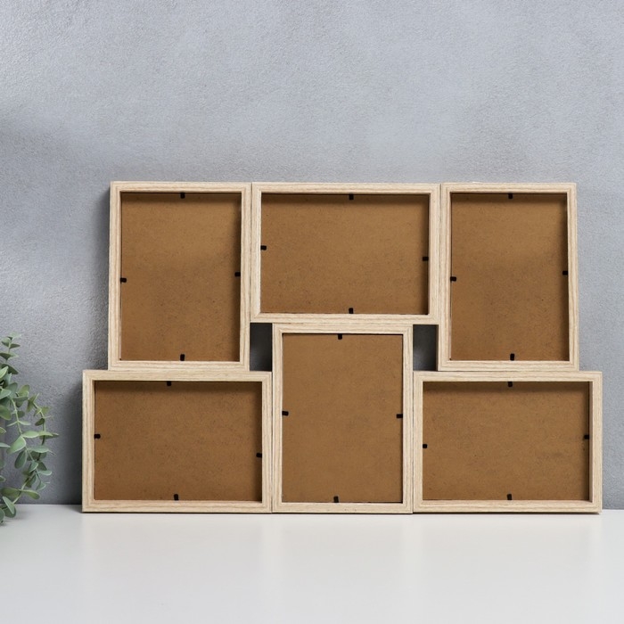 Фоторамка МДФ на 5 фото 13х18 см  Фоторамка МДФ на 5 фото 13х18 см "Шейкер - Улыбка" 34,5х46,5х2