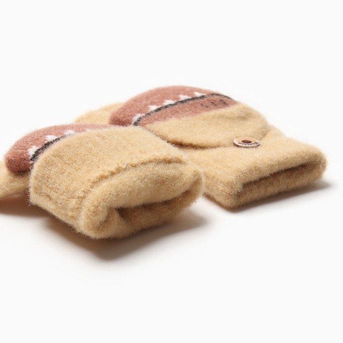 Митенки детские MINAKU 17 см горчичный Митенки детские MINAKU 17 см горчичный