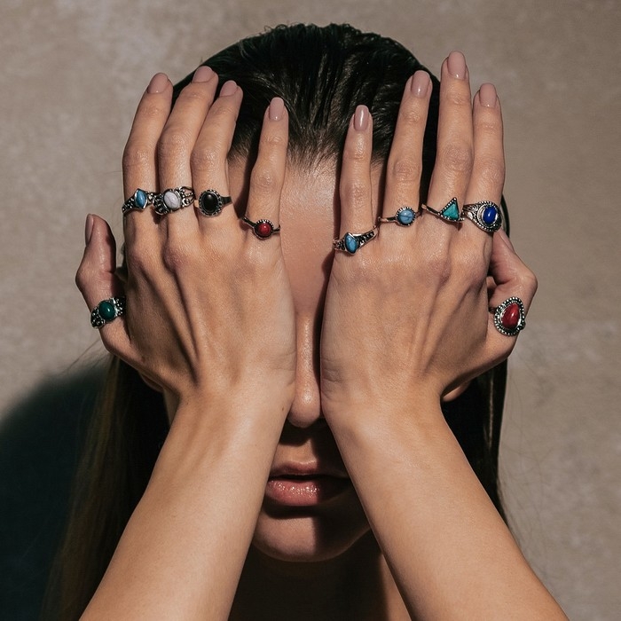 Кольцо «Натурель» Артемида, размер МИКС, цвет МИКС Кольцо «Натурель» Артемида, размер МИКС, цвет МИКС