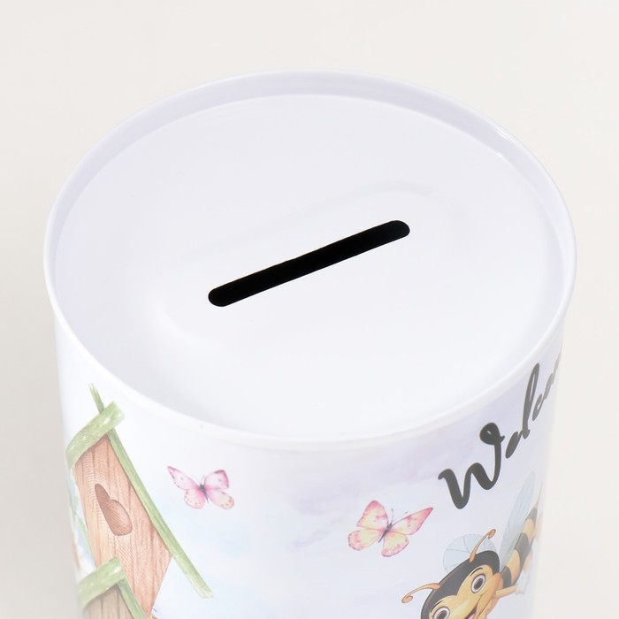 Копилка металл Копилка металл "Пчёлки" МИКС 8х8х12,5 см