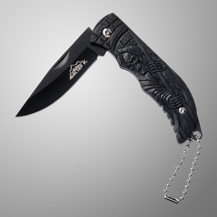 Нож складной Нож складной "Смерть с косой" 15 см, клинок 65мм/1,4мм, с цепочкой