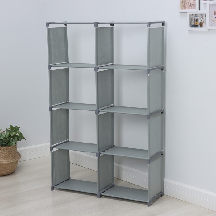Стеллаж для хранения многофункциональный LaDо́m, 85×26×125 см, цвет серый Стеллаж для хранения многофункциональный LaDо́m, 85×26×125 см, цвет серый