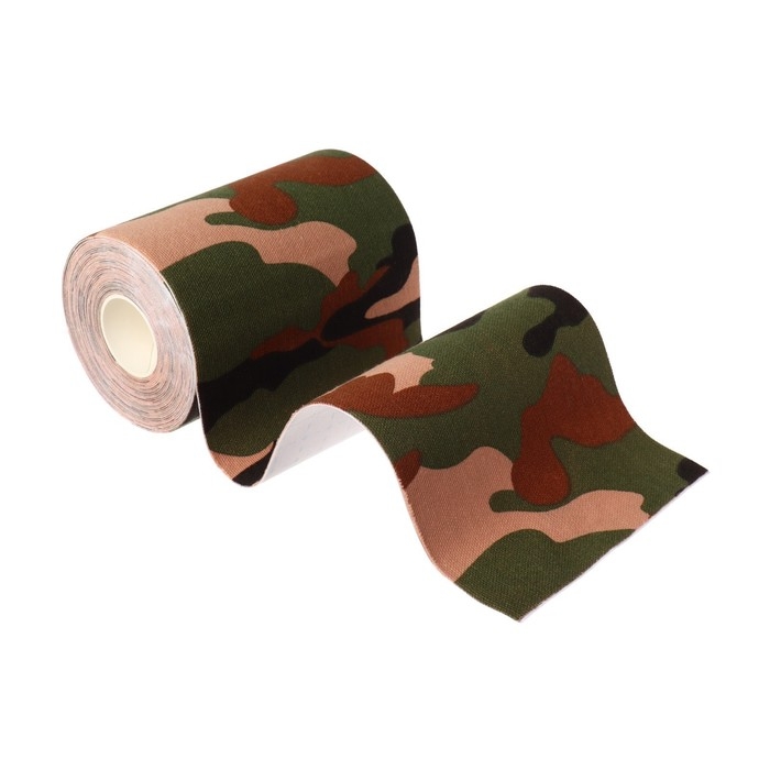 Кинезио - тейп, 10 см × 5 м, цвет камуфляж Кинезио - тейп, 10 см × 5 м, цвет камуфляж