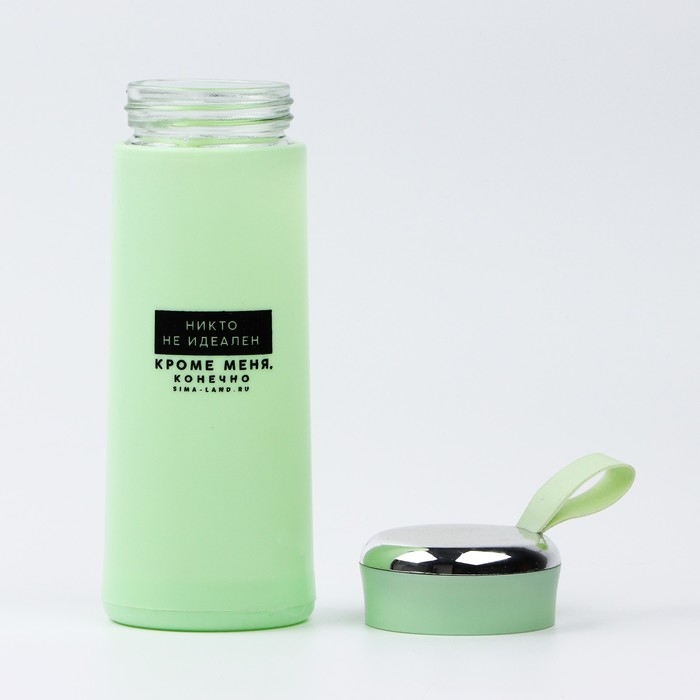 Бутылка для воды «Никто не идеален», 350 мл, стекло Бутылка для воды «Никто не идеален», 350 мл, стекло